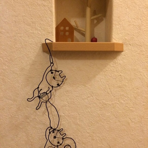 ペンキのついた鉄格子　壁掛け オブジェ アート 美術 芸術 ヴィンテージ 古道具 楽天市場】造形作家 木住野利明 作 一人静 かんからうま 特大 高さ