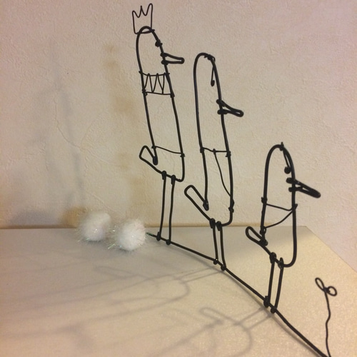 不思議な鳥さん＊ワイヤーアート その他インテリア雑貨 nakkori * 通販