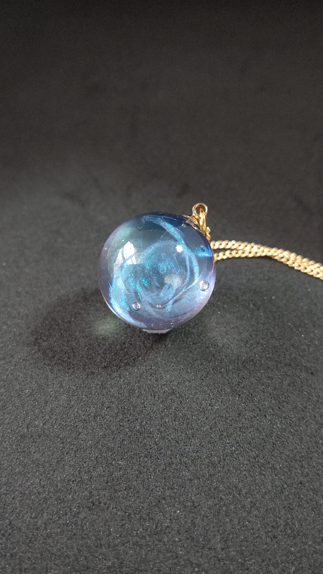 宇宙玉レジン【あー汰】 宇宙玉レジン【あー汰】 レジン宇宙玉・25mm ～蒼雲