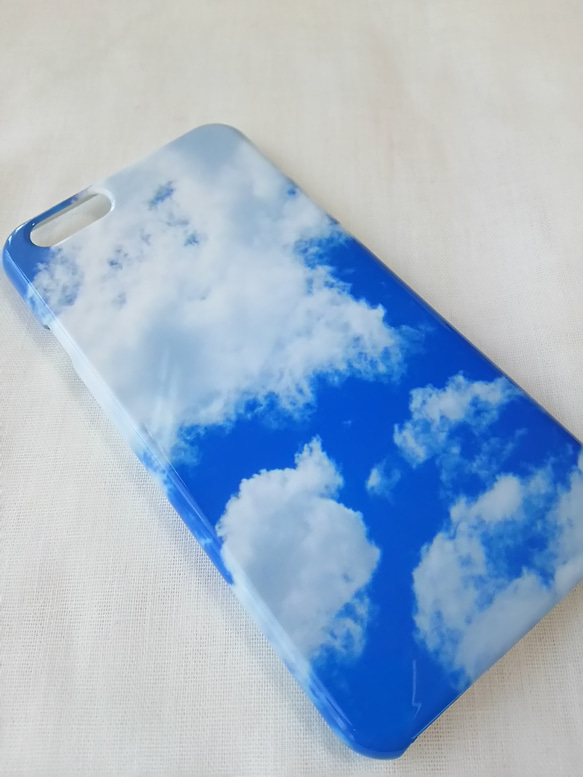 あの日の青空と雲のスマホケース  iPhoneケース  スマホカバー 2枚目の画像