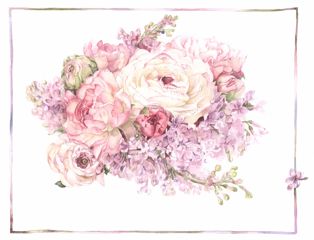 Noriko | Ranunculuses 41x31cm #ラナンキュラス