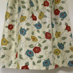 着物リメイク ＰＰ 大島紬 ギャザースカート フリーサイズ シルク 3枚目の画像