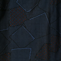 着物リメイク Ｉ 大島 ギャザースカート フリーサイズ シルク 4枚目の画像