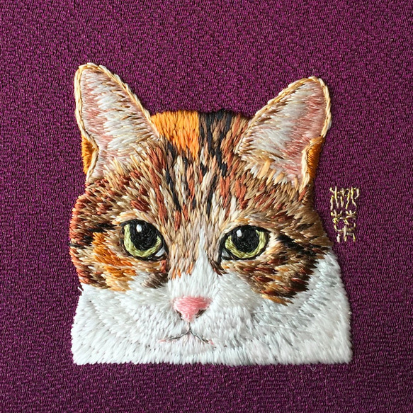 額装用猫のだいぶリアル刺繍 その他アート 柳菜 通販 2030258｜Creema