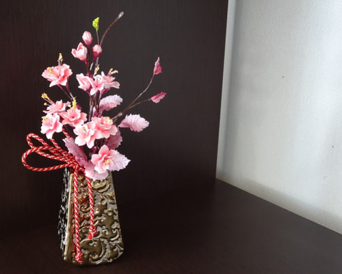 パンフラワー/パン粘土/桜/和】大人の和心 ～桜のパンフラワー春