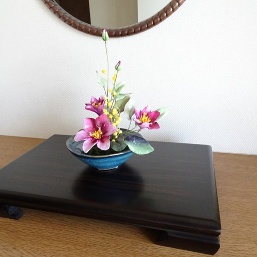 現品限り】【パンフラワー】【和】テッセンとミモザ 心和む癒し