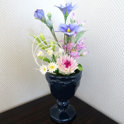パンフラワー/パン粘土/仏花】シックでモダンな枯れないお供え花