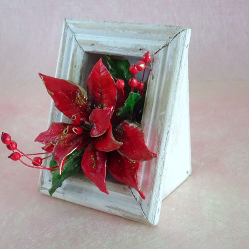 クッションカバー冬ポインセチア赤クリスマス飾りインテリアおしゃれ