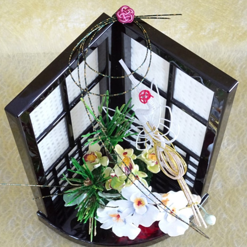 専用【ハンドメイド樹脂粘土】お正月 和風造花アレンジメント パンアート 専用【ハンドメイド樹脂粘土】お正月 和風造花アレンジメント