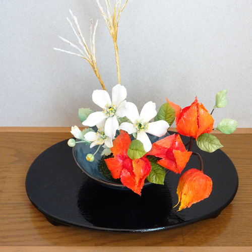 専用【ハンドメイド樹脂粘土】お正月 和風造花アレンジメント パンアート 3a7389918e8861b4046893f9d30212
