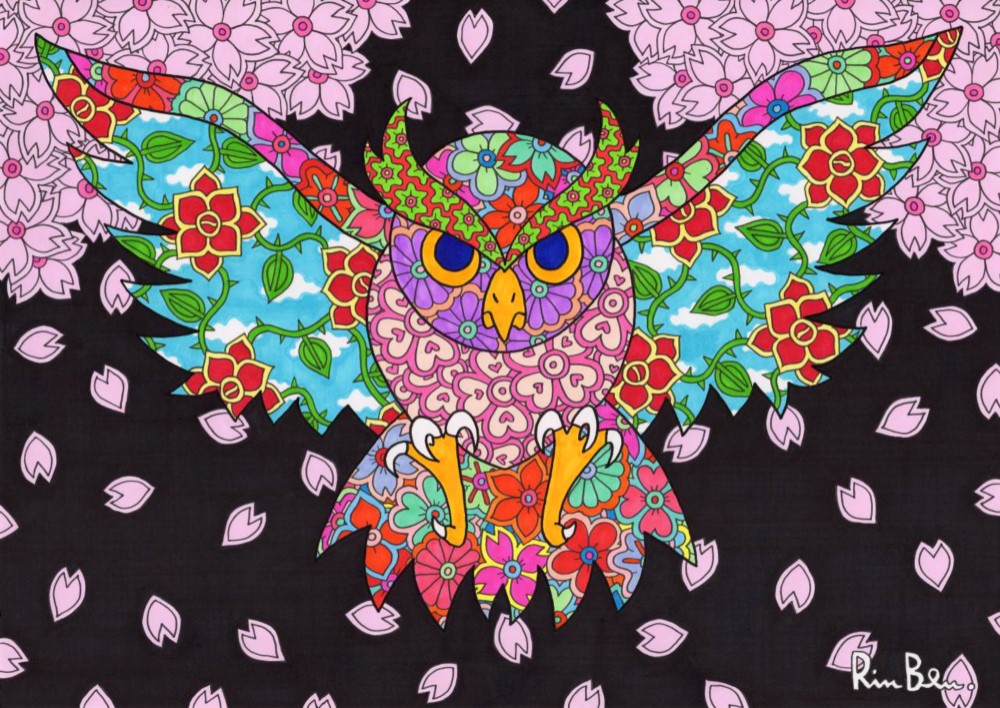 日本最級 しんかわまさみ 紫 アーティスト イラスト 絵画