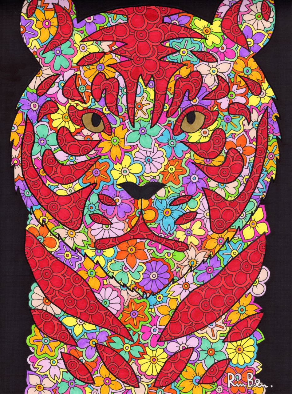 Tiger 絵画 RINBEN 通販 2878970｜Creema(クリーマ)