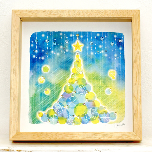 絵画三日月 18A4サイズ額縁無し原画