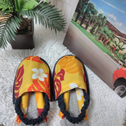 幸運袋布涼鞋夏威夷圖案 M 碼 (22.5 厘米) 涼鞋 第2張的照片