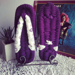 *布涼鞋L大小（25厘米）涼鞋紫色 第2張的照片
