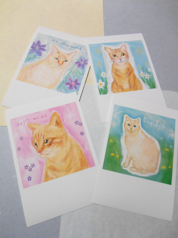 ニャン・カード（flower cat） 1枚目の画像