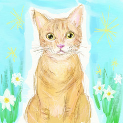 ニャン・カード（flower cat） 3枚目の画像