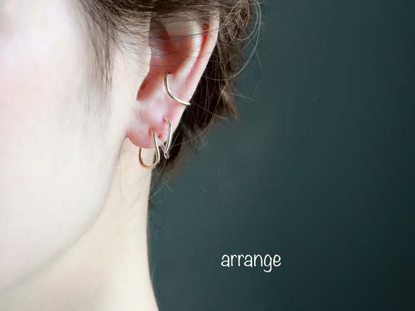 14kgf- 2way curve ear cuff / clip-on 第10張的照片