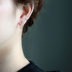 14kgf- 2way curve ear cuff / clip-on 第1張的照片