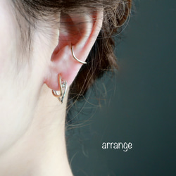 14kgf- 2way curve ear cuff / clip-on 第7張的照片