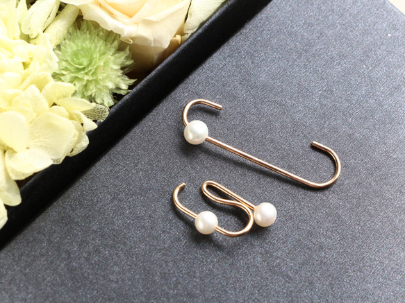 14kgf- line pearl earcuff 第5張的照片