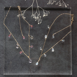 【set item】14kgf-chilly tears short necklace(ajustable chain) 第1張的照片