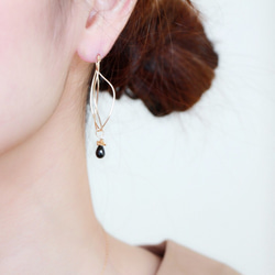 14kgf- dress up nuance hoop pierced earrings set 第5張的照片