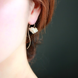 14kgf- blossom pearl 耳環（不能改耳夾） 第5張的照片