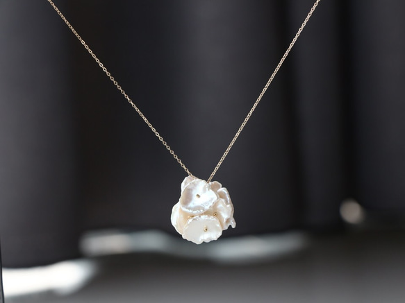 14kgf- blossom pearl necklace 第1張的照片