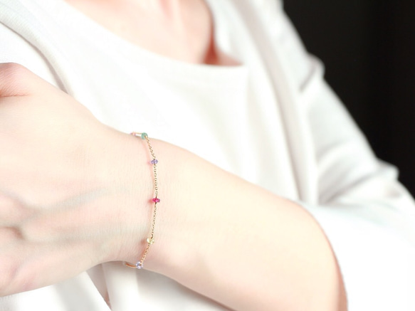 multicolored garden bracelet（size order） 第6張的照片