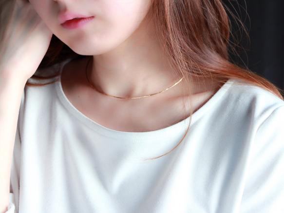 14kgf- dainty choker cuff 項鍊 第6張的照片