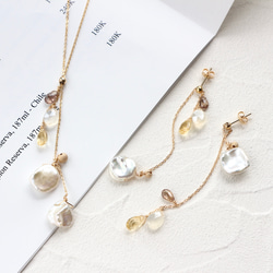 14kgf- fall leaves 耳環（adjustable chain） 第5張的照片