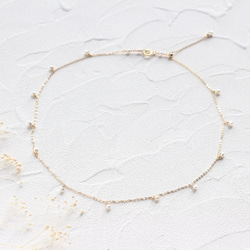 14kgf-petit pearl choker 項鍊(adjustable chain) 第10張的照片