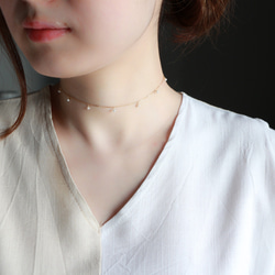 14kgf-petit pearl choker 項鍊(adjustable chain) 第1張的照片