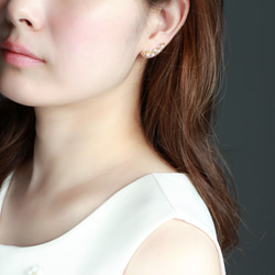 14kgf- orange topaz ear-clip(clip-on 耳夾） 第3張的照片