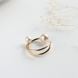 14kgf-freshwater pearl ear cuff set 第6張的照片