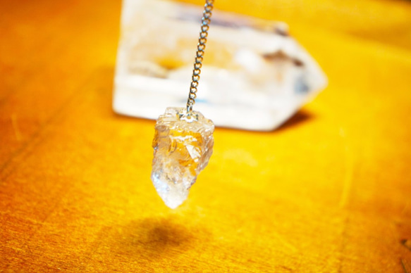 ペンデュラム ハンマーロックカット ヒマラヤ水晶使用 ダウジング ヒーリング 天然石 3枚目の画像