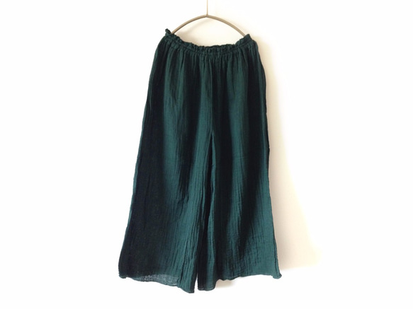 ☆オーダーメイド☆スカートみたいなワイドパンツ/メディカルガーゼ服/お好きな色でお作りします☆ 8枚目の画像