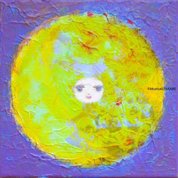 [blue moon] #原画 #幸せ #抽象 #希望 #月 #愛 #エネルギー 2枚目の画像