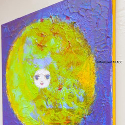 [blue moon] #原画 #幸せ #抽象 #希望 #月 #愛 #エネルギー 3枚目の画像