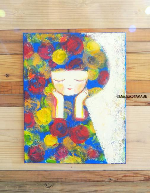 じゅんさまオーダー作品] #原画 #抽象 #アート #女の子 #やさしい  