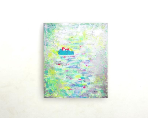 view of the ocean] #原画 #抽象 #愛 #海 #空 #友情 絵画