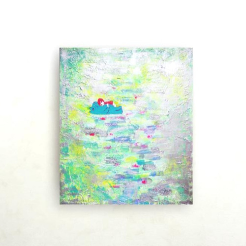 view of the ocean] #原画 #抽象 #愛 #海 #空 #友情 絵画