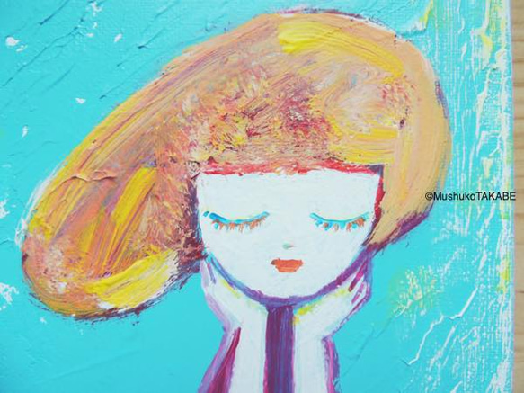 [yellow wind] #原画 #風 #女性 #癒し 4枚目の画像