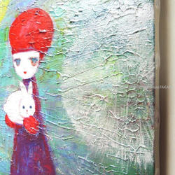 【雪兔】#原圖#藝術#Portrait #暖暖#Shirosagi #紅色貝雷帽 第3張的照片