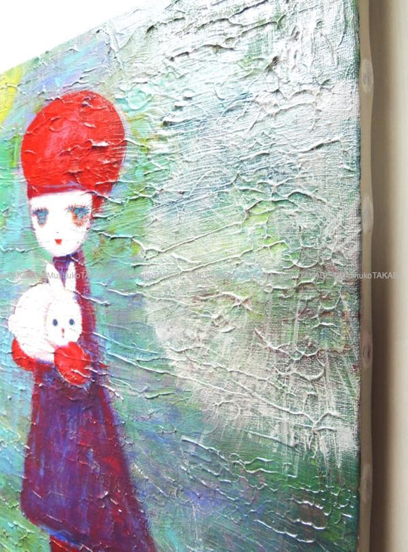 【雪兔】#原圖#藝術#Portrait #暖暖#Shirosagi #紅色貝雷帽 第3張的照片