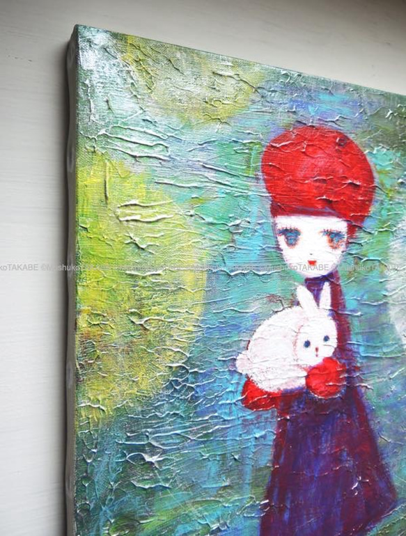【雪兔】#原圖#藝術#Portrait #暖暖#Shirosagi #紅色貝雷帽 第5張的照片