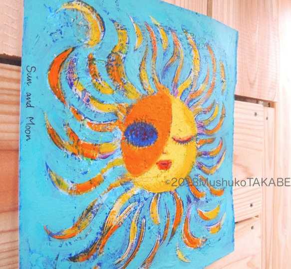 &lt;無論多云有陽光和月亮&gt;＃original＃art #love #happy＃sun＃month＃healing＃s 第4張的照片