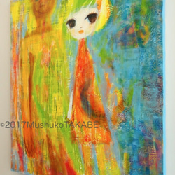 SOLD somebody holds my hand #ART#painting#アート#絵 #原画 #一点物 2枚目の画像