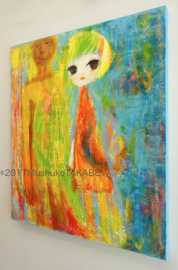 SOLD somebody holds my hand #ART#painting#アート#絵 #原画 #一点物 2枚目の画像